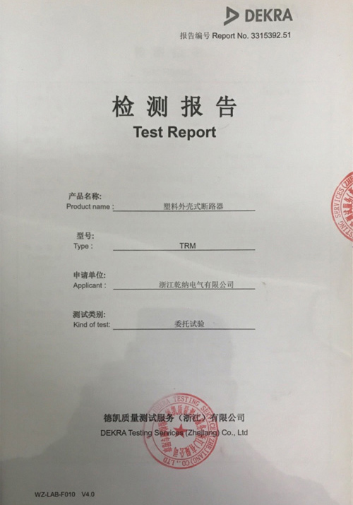 Dekra Test report