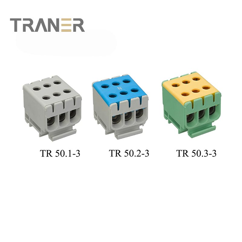 TR 50 series 3 ways Al/Cu universal terminal block