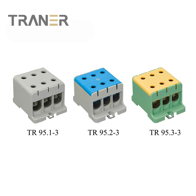 TR 95 series 3 ways Al/Cu universal terminal block